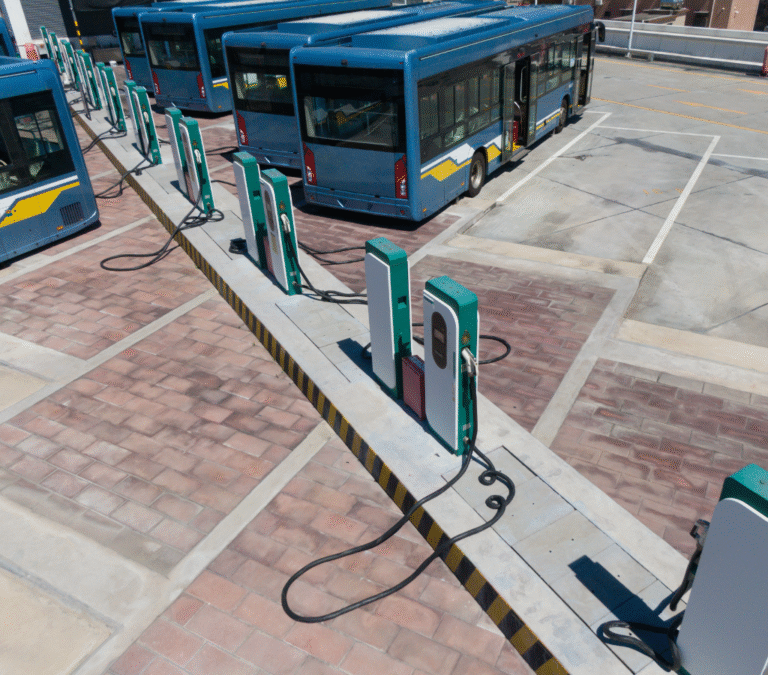 ônibus movidos a energia limpa