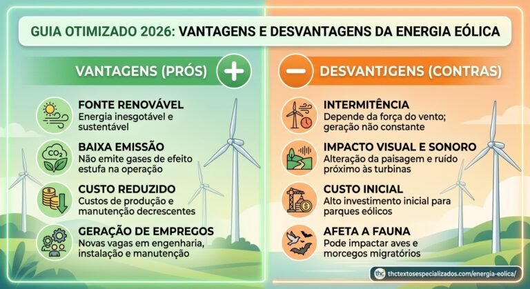 Vantagens e Desvantagens da Energia Eólica